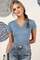 V-Neck Short Sleeve T-shirt - CWSBSS002 | 95% Polyester, 5% Spandex Shirt | RADYAN®